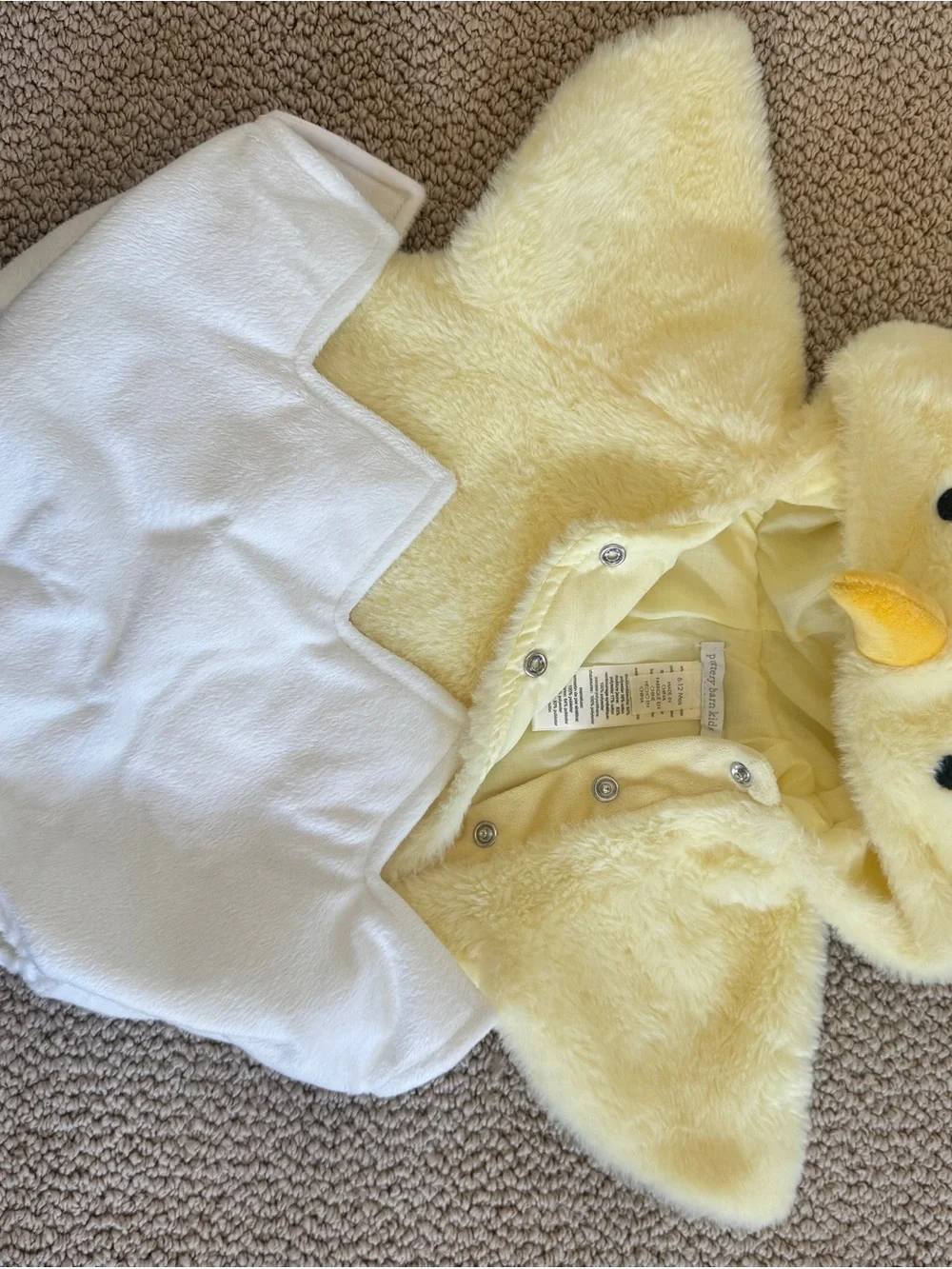 Pottery Barn Kids Yellow Plush Duck chicken costume